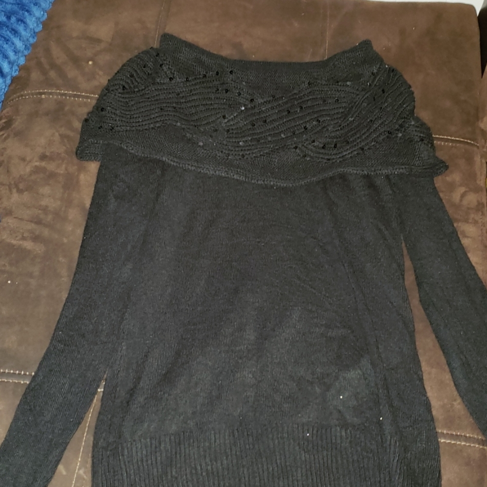 Womans black sweater